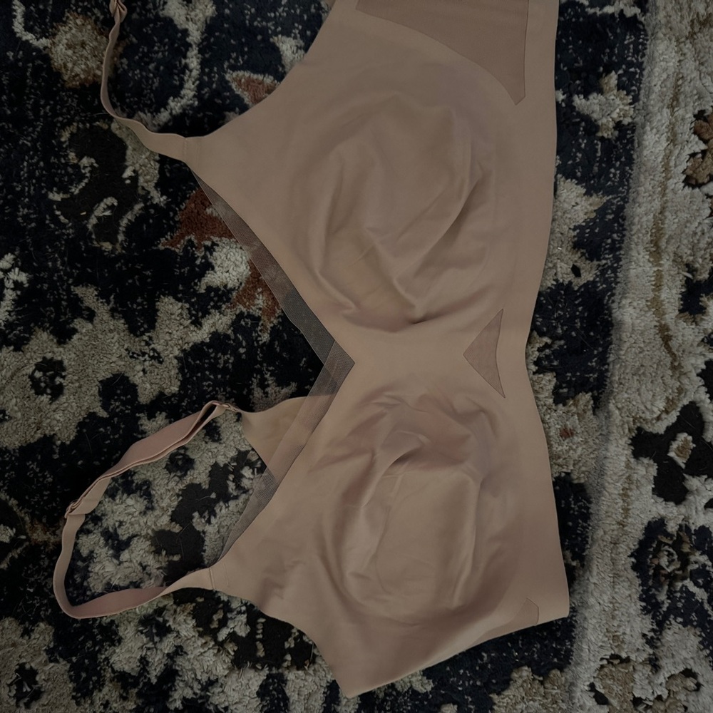 Honey Love Womens Nude Crossover Bra Size 3X Supportive Full Coverage Stretch - Picture 2 of 9